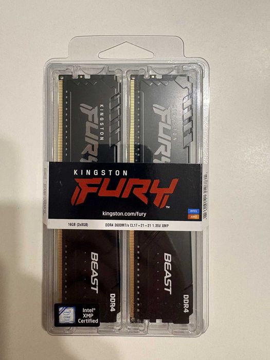 Pamięć Kingston Fury Beast 16GB 3600MHz CL17 - NOWA