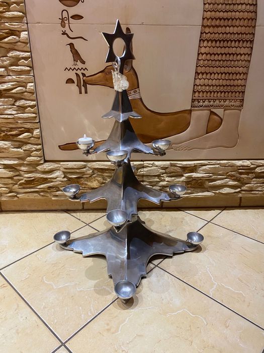 Choinka TK Maxx srebrna metalowa