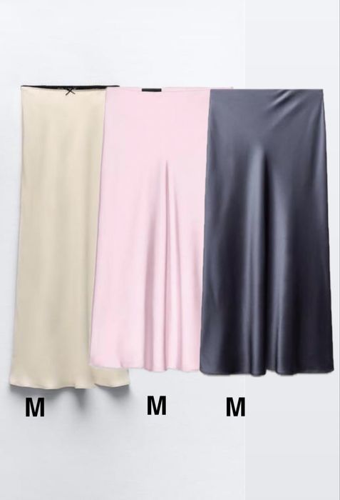 Атласна спідниця ZARA