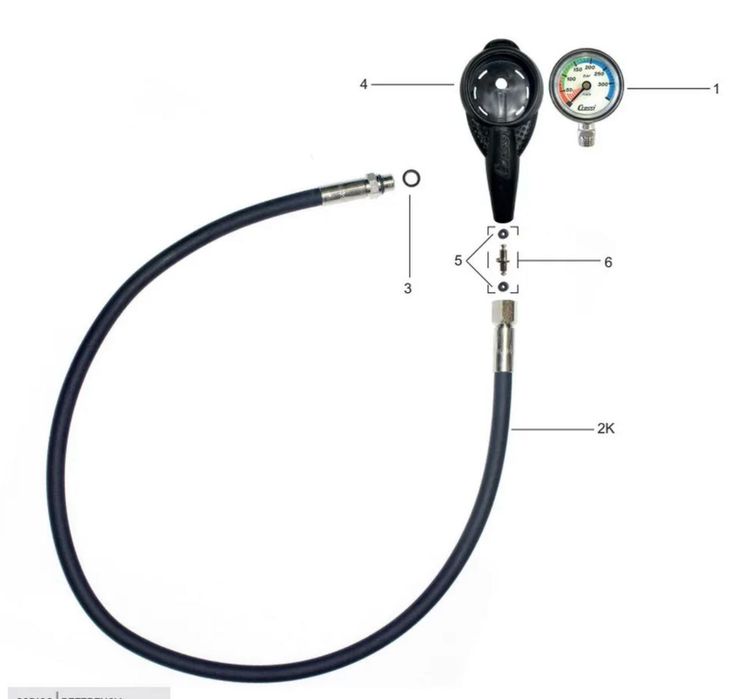 Złącze obrotowe do manometru HP nurkowego - swivel connector