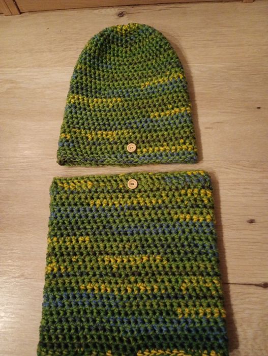 Komplet handmade szydełko