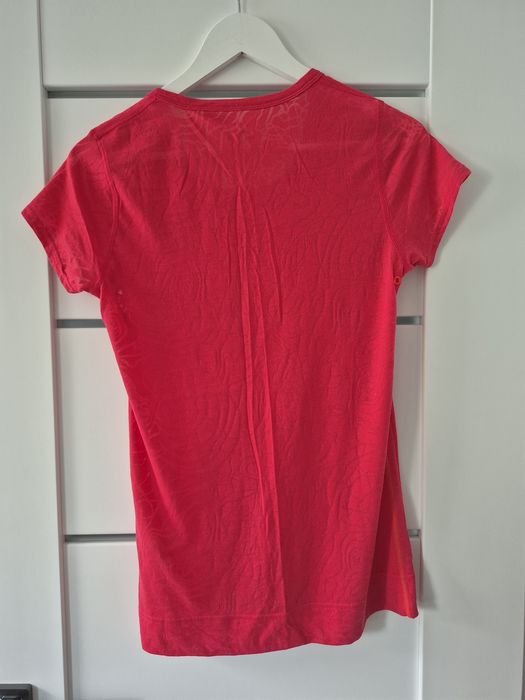 T-shirt damski,różowa koszulka,Reebok,rozm.S
