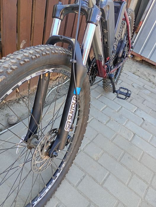 Rower elektryczny 1000  nowy silnik, amortyzator