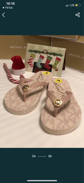 Шлепки • шлёпанцы/шлепанцы Michael Kors, оригинал 7,8,9,10,11 р.