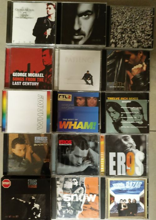 Sting Phil Collins George Michael Prince Elton John Jimmy Somerville płyty CD