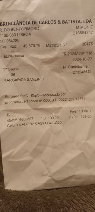 Calculadora Casio fx-CG50