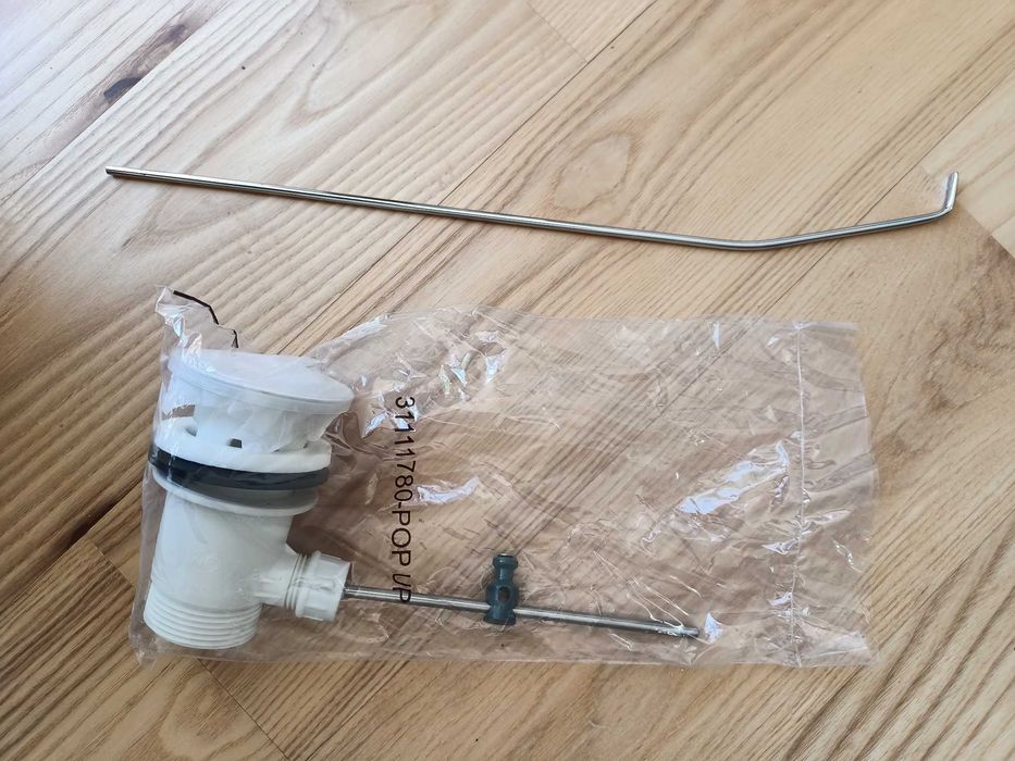Hansgrohe zestaw odpływowy automatyczny plastikowy z cięgnem