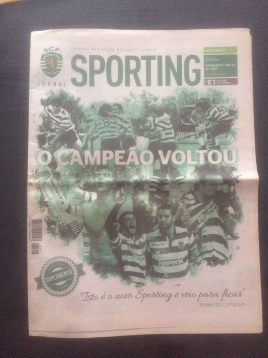 Hóquei em Patins - Jornal Sporting - Conquista da Taça Cers - 2017