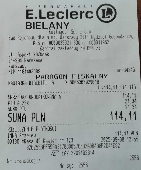 Nowa Kawiarka BIALETTI New Venus 6 TZ Srebrny, gwarancja