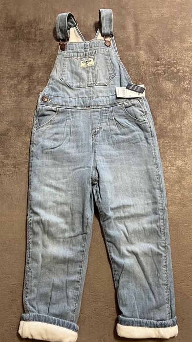Комбінезон джинсовий на флісі для дівчинки Oshkosh розмір 5т
