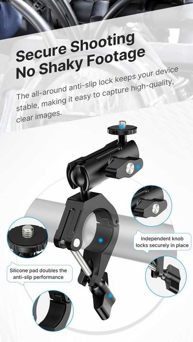 Uchwyt ULANZI Magic Arm CM025 1/4''  motocykl rower