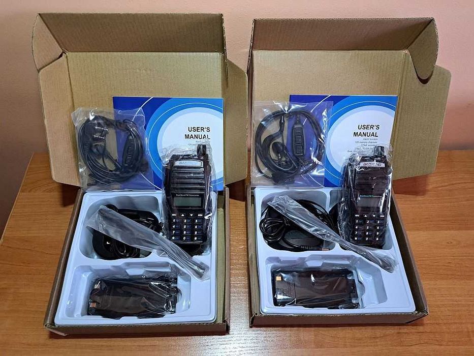 2szt.  Krótkofalówka  Baofeng UV-82 , 8W  Rozblokowana  PMR  NASŁUCH.