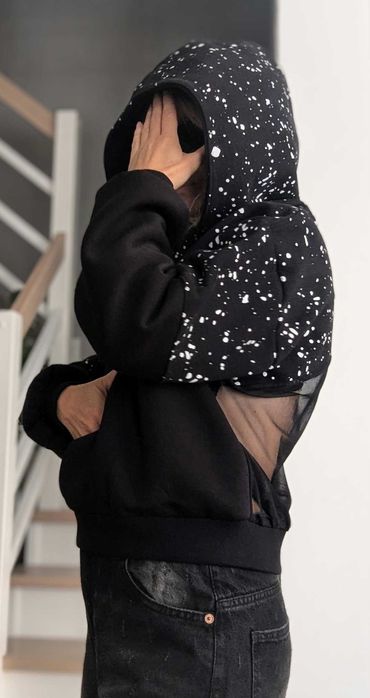 Bluza z siatką na plecach upcycling