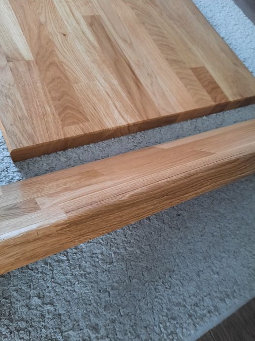 Dębowy wieszak, półka