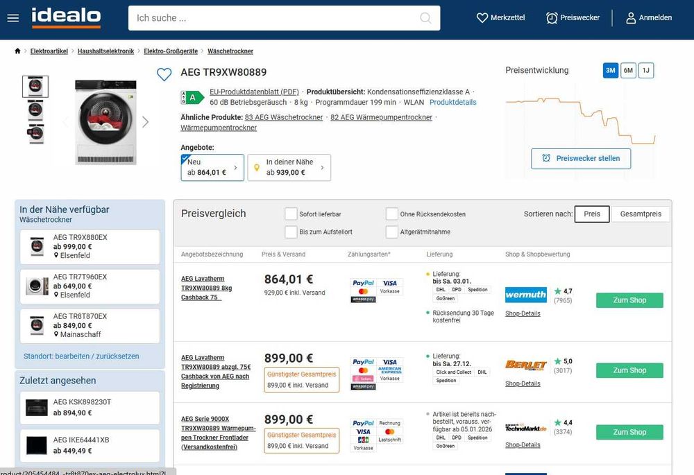 Suszarka AEG seria 9000X Exclusive AbsoluteCare Pro | 8kg | gw12mcy