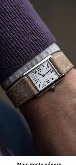 relogio cartier tank lindo