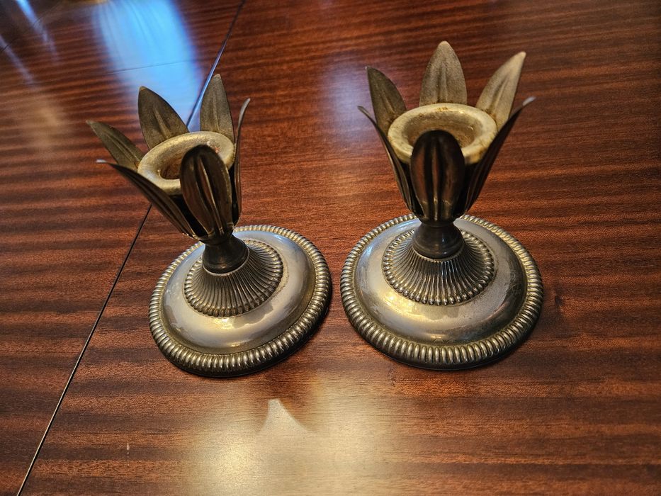 Candelabros / castiçais em casquinha