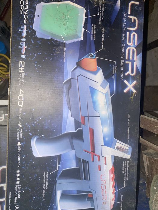 Лазерні бластери Laser X (розкладні,з мішенямі,в наявності 7 шт)