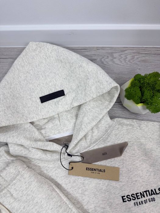 Костюм худі/штани ESSENTIALS чорний, сірий XS, S, M, L , XL | Якість 1в1 | Бірки та брендове пакування | Котон | ДЕШЕВО