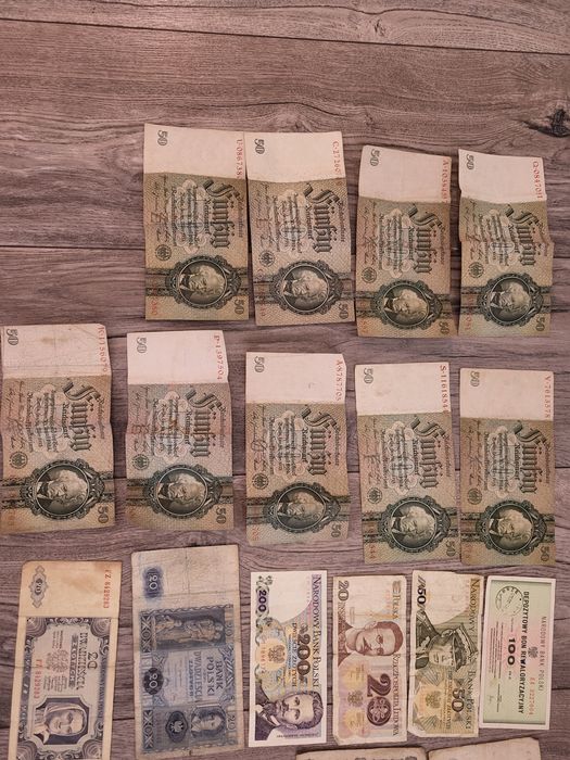 Stare banknoty polskie, niemieckie i inne