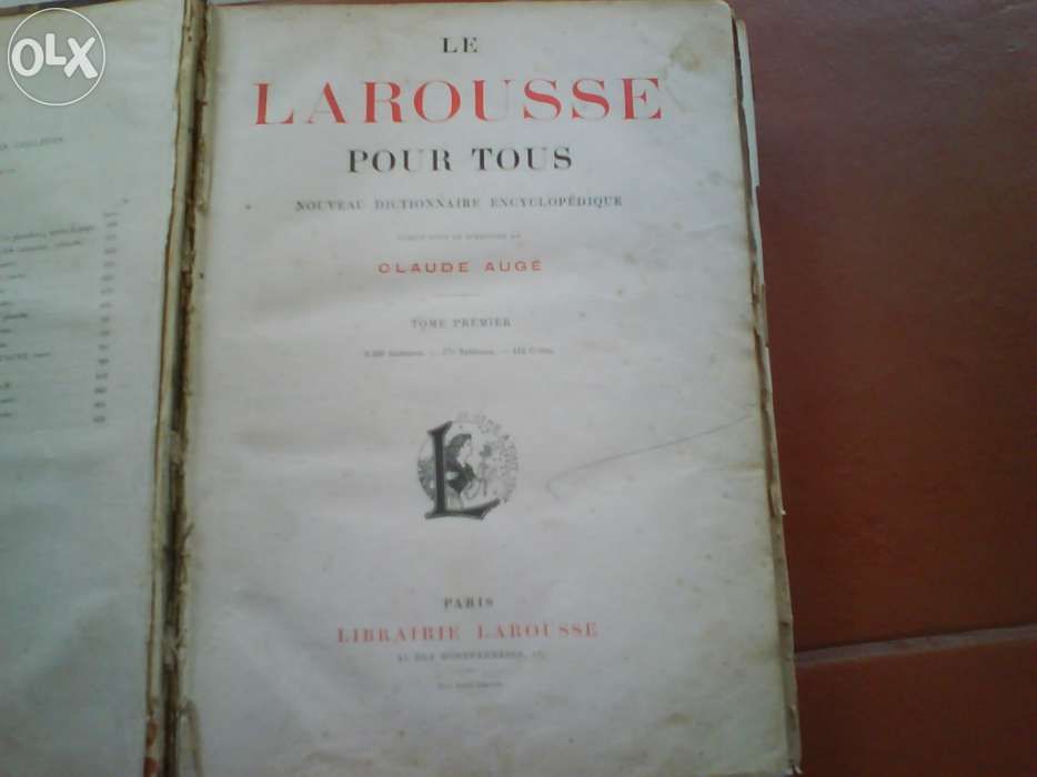 enciclopédia Larousse (francesa) Livros antigos/Coleccionador -