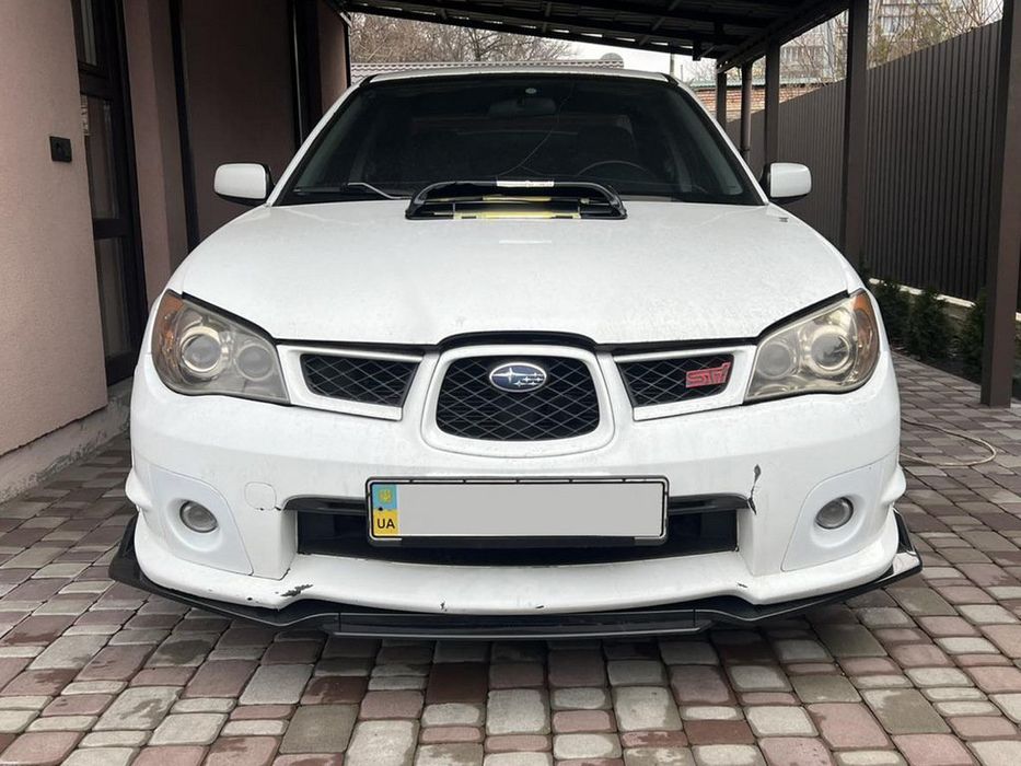 Subaru Impreza 2000-2007 рр. Передня лип накладка Niken Black (ABS)