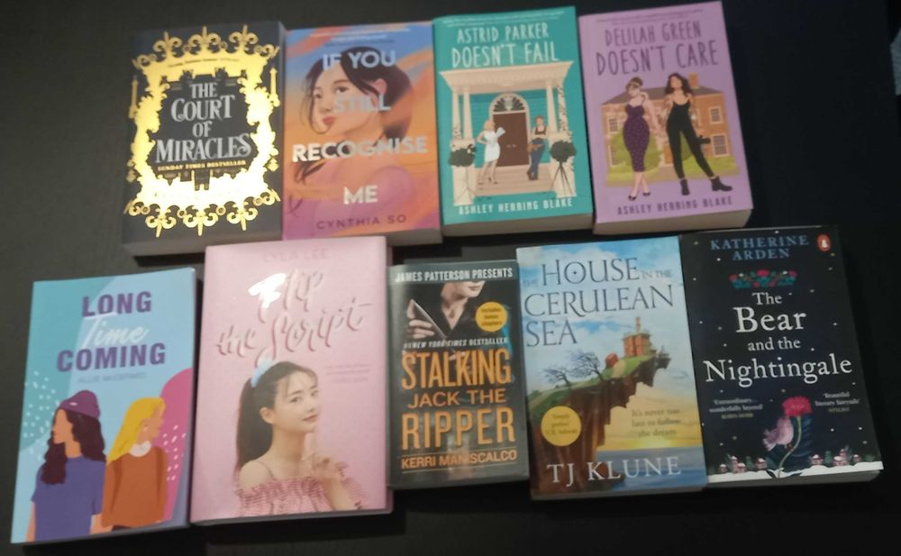 Vários livros em inglês (Ashley Herring Blake, TJ Klune, etc)