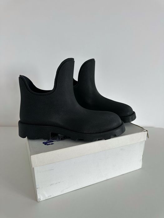 Оригінальні чоловічі резинові чоботи Burberry Marsh Rain Rubber Boots Black