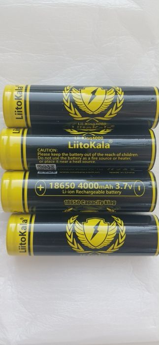 Батарейки  Li-ion  LiitoKala 18650   4000 mAh