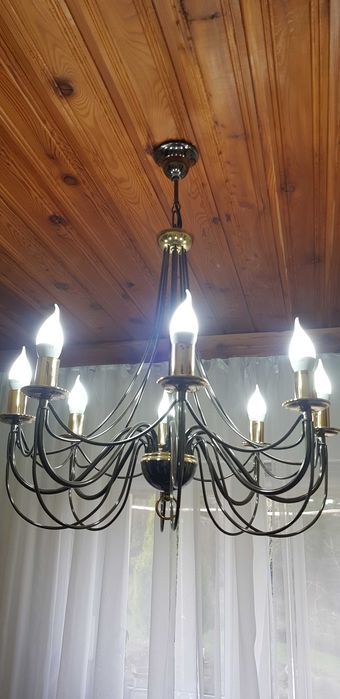 Żyrandole ośmioramienne 3 sztuki