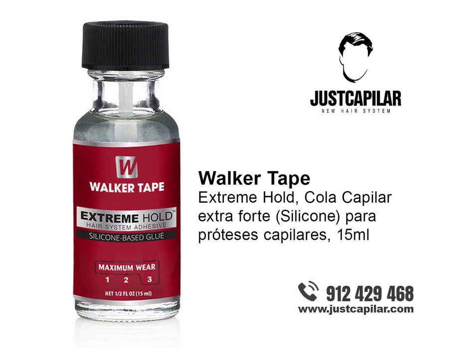 Extreme Hold, Cola Capilar extra forte (Silicone) para próteses capilares, 15ml