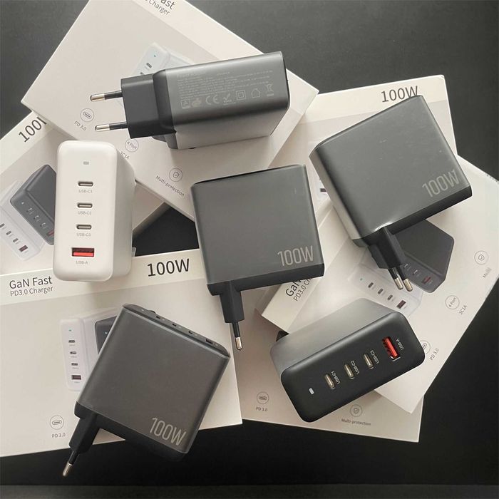 Швидка зарядка Philips 100W 65W 25W GAN 2 зарядний блок