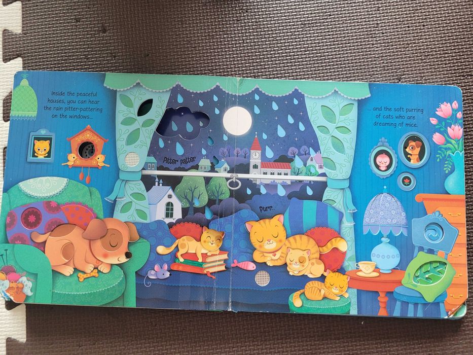 Książeczka dźwiękowa angielski Usborne Sound Books: Night Sounds