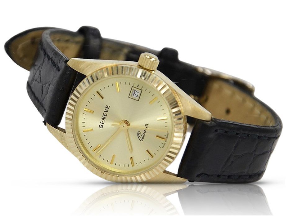 Złoty zegarek damski Geneve 14k 585 lw020ydy Poznań biżuteria
