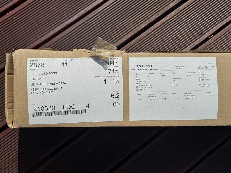 Volvo XC90 II belki dachowe OE 32270141 / 32351087 NOWE