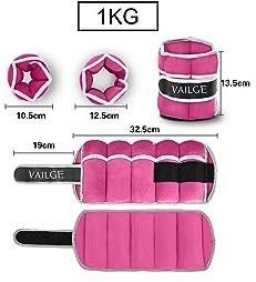 Утяжелители-манжеты для рук и ног Vailge 1.0 kg (пара). black