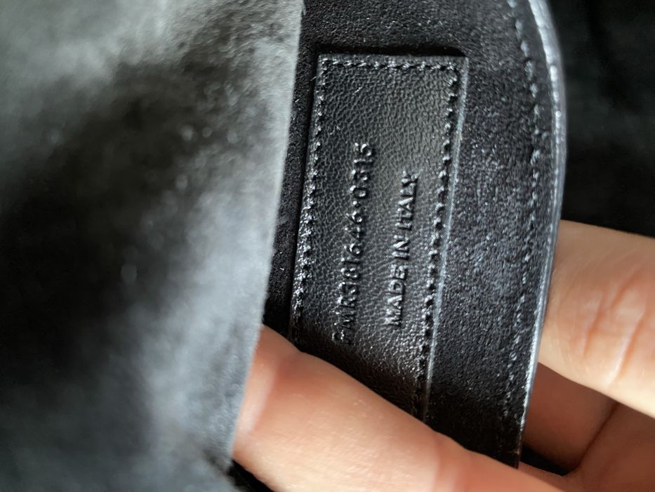 Oryginalna torebka Saint Laurent bucket bag Emmanuelle skórzana