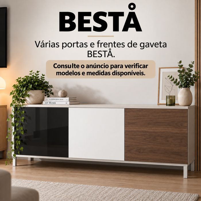 Portas e frentes de gaveta IKEA modelo besta vários Glassvik bjorkoviken