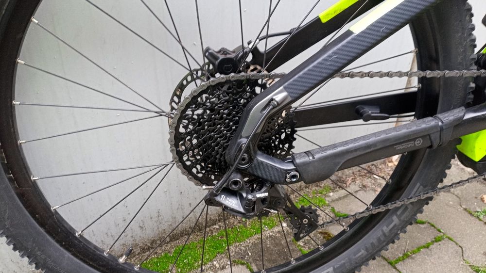 rower elektryczny haibike 130-120/karbon/bosch/sram/1x11/magura/mega okazja