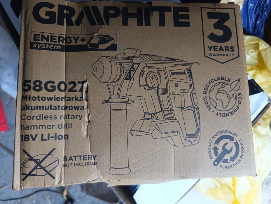 Młotowiertarka akumulatorowa Graphite 58G027 18V