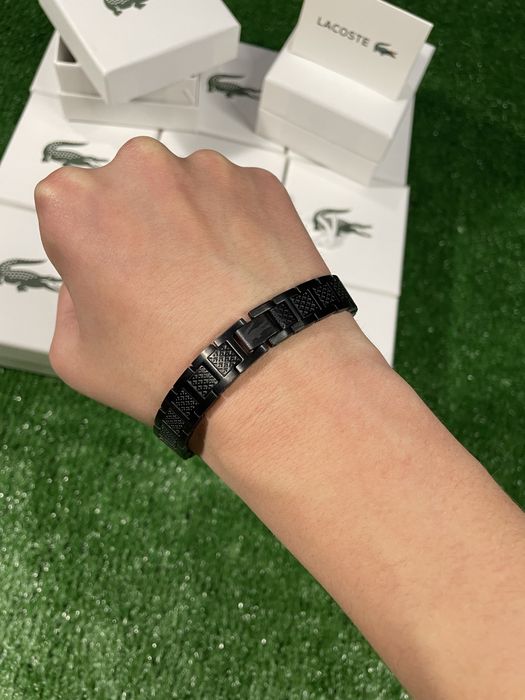 ‼️Акція‼️ Браслет Lacoste/Браслет лакоста/Браслет на руку/Сірий|