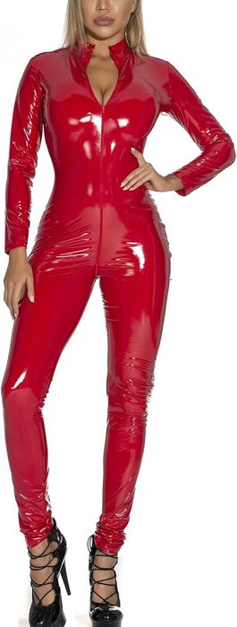 Panegy Damski Metaliczny Kombinezon Bodysuit Rozmiar L