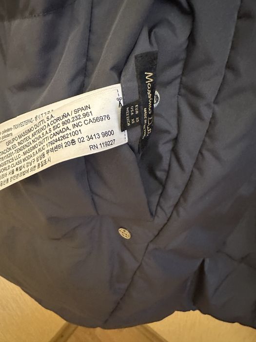 Пальто пухове Massimo Dutti