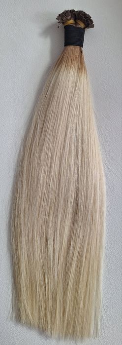 Naturalne włosy na keratynie ombre 40cm 100g