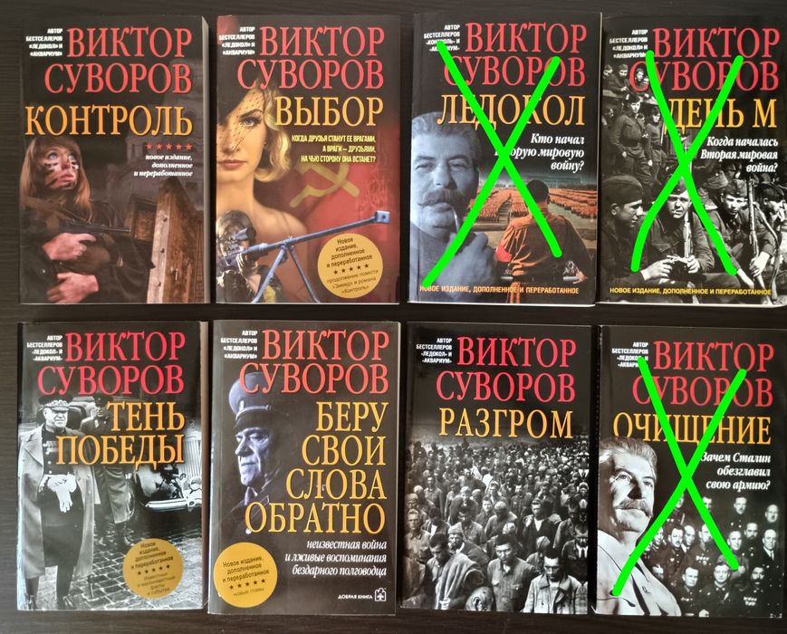 Бібліотека книг В. Суворова (В. Резуна)