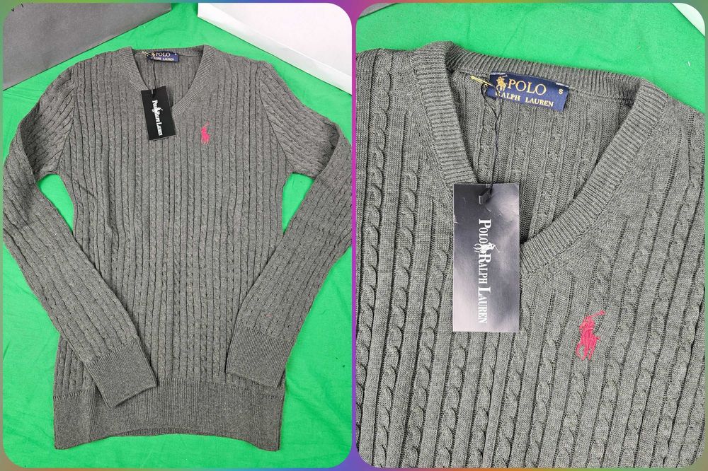 Sweter damski prążkowany tommy hilfiger ralph lauren nowy