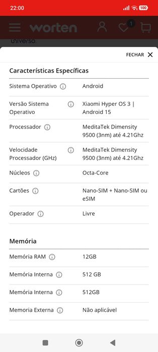 Smartphone XIAOMI 17T Pro 5G (6,59'' - 12 GB - 512 GB - Preto)
