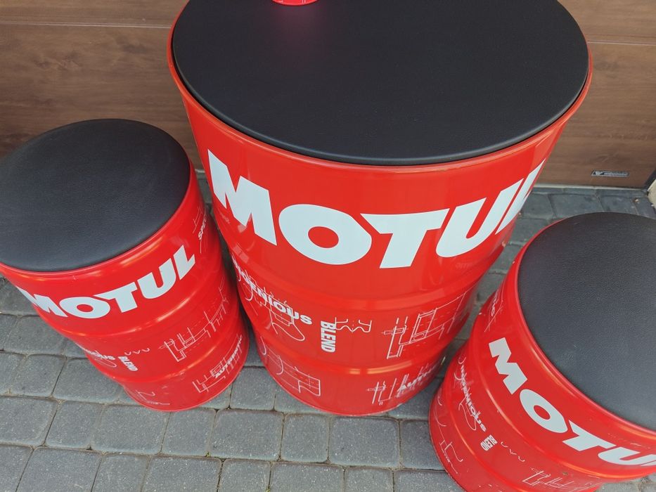 Meble z beczek zestaw