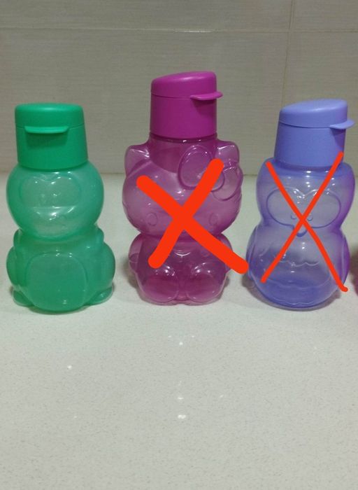 Garrafas criança Tupperware Novas