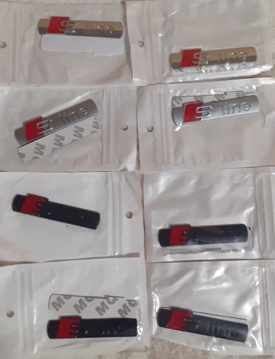 Надпись S line на крыло Audi эмблема Sline Ауди шильдик логотип новые ...